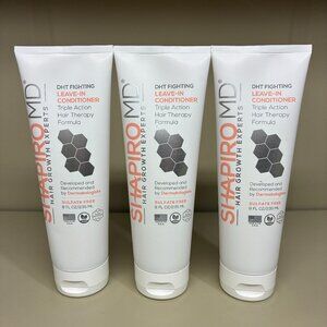 3 Pack SHAPIRO MD Hair Loss Formula Vegan Leave-In CONDITIONER DHT Blockers 8 oz